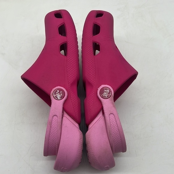 CROCS Hot Pink Clog Sandals Size J2. CR3776C - Picture 5 of 7